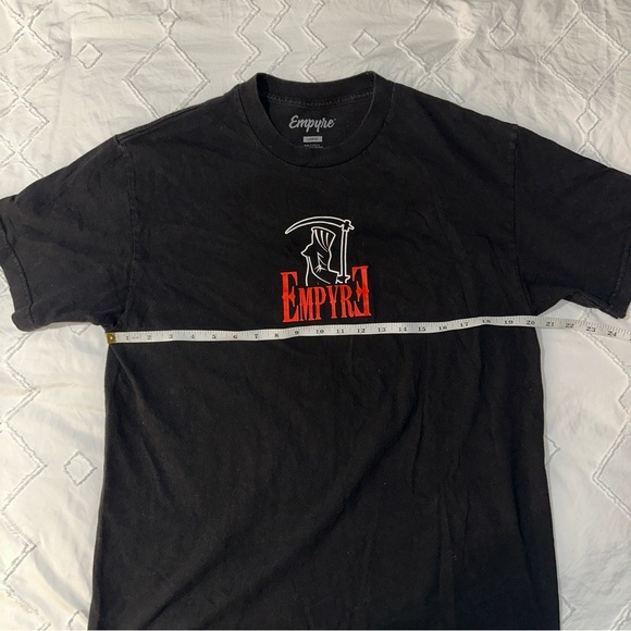 Empyre | Feel No Pain Grim Reaper Graphic Logo Short Sleeve Crewneck Tee Unisex - Picture 12 of 13